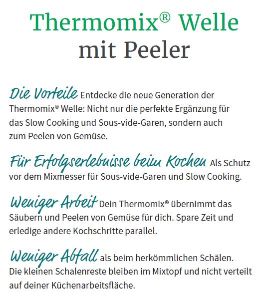 Thermomix Peeler Vorteile