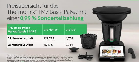 TM7 Basispaket mit 0,99 Prozent Sonderteilzahlung